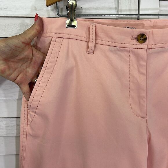 Talbots Relaxed Chino Pants Size 8 Pink Ankle Pants NWOT - Picture 5 of 11